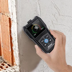 Timber Humidity Tester Hygrometer Non-contact Pinless High Precision Temperature C/F Switch Over Range Alarm Wood Moisture Meter