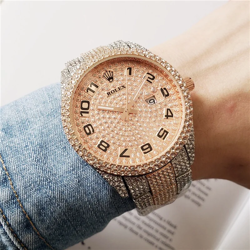 

2020 new Rolex- high-end fashion three-needle simple automatic movement watch AAA men and women casual watch watch gift 1029