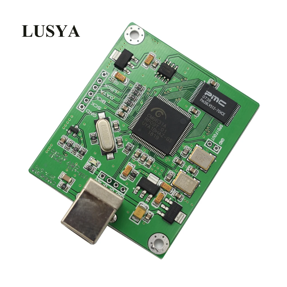Модуль цифрового интерфейса Lusya CM6631A плата DAC USB к выходу IIS SPDIF 24 битная 192K F3