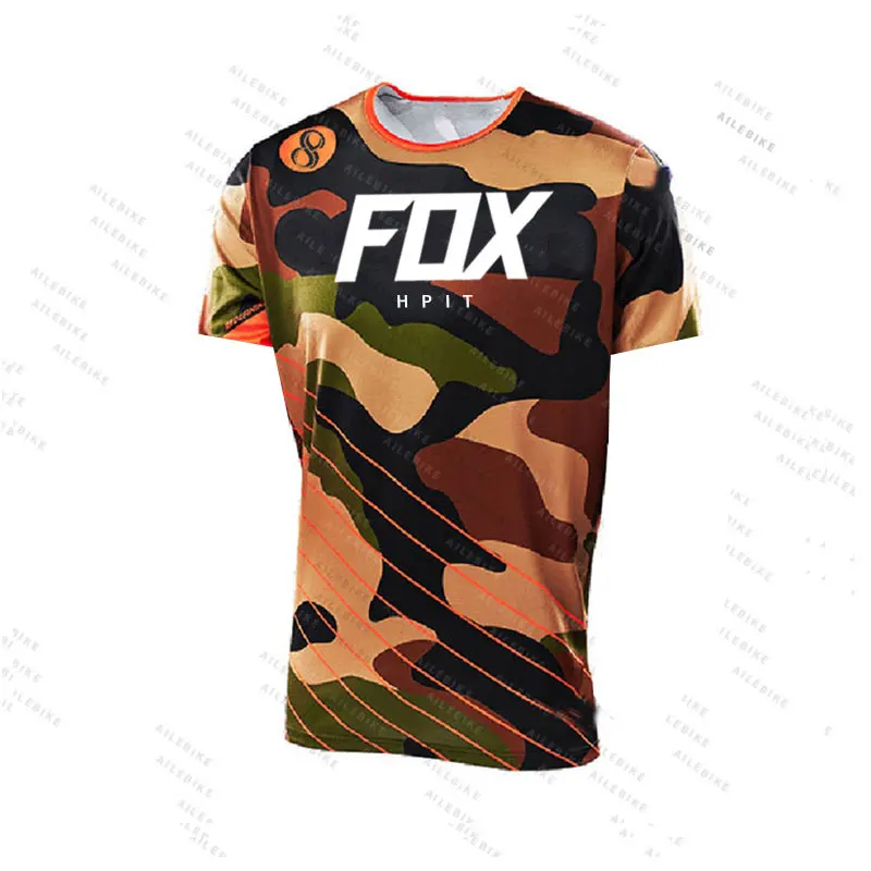 2021 Camouflage Motocross Jersey Mtb Off Road Mountain Bike Downhill Jersey Mx Bmx Cycling Jersey Enduro Felpa