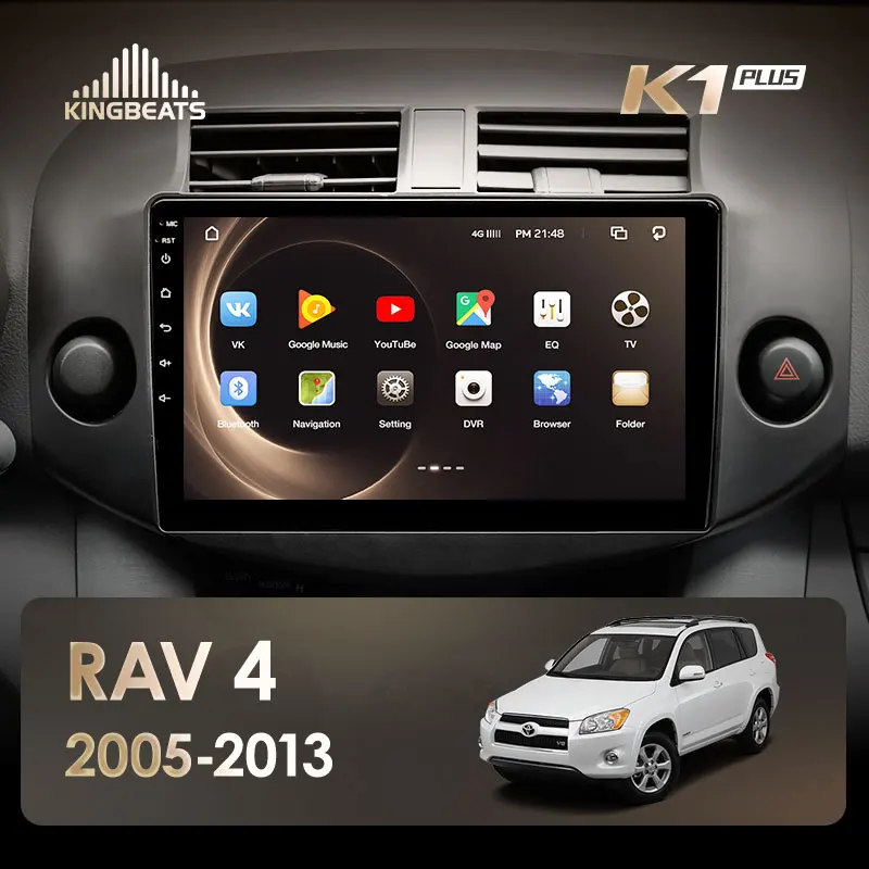 KingBeats штатное головное устройство for Toyota RAV4 3 XA30 2005-2013 GPS Android 8.1 автомагнитола на андроид магнитола для Тойота РАВ4 3 XA30 автомобильная мультимедиа Octa Core 8 core*1.8G DDR4 2G ROM 32G RAM