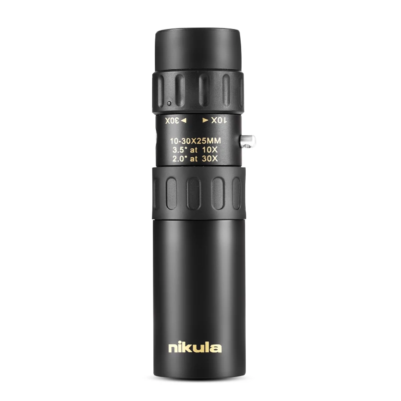 

Original binoculars Nikula 10-30x25Zoom Monocular high quality Telescope Pocket Binoculo Hunting Optical Prism Scope no tripod