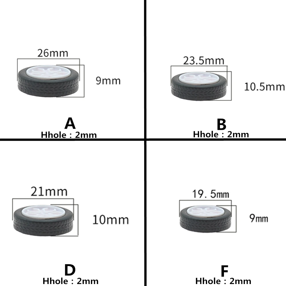 Резиновое колесо с круглым отверстием, подходит для маленьких двигателей, круглый вал, шины, автомобиль, робот, DIY, игрушки, запчасти