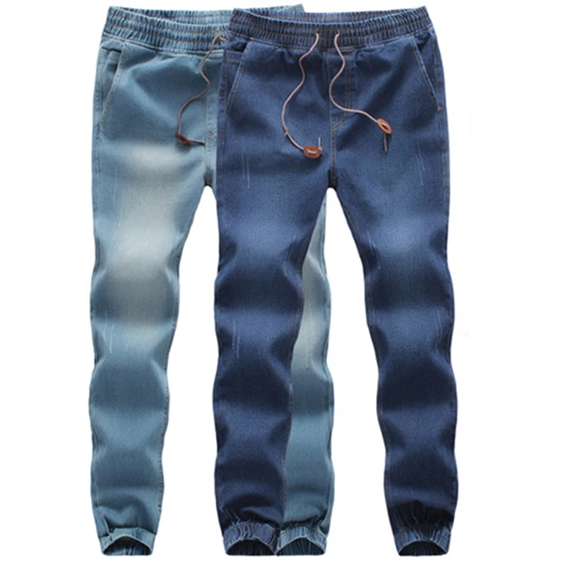Men's Jeans Plus Size Stretch Loose Tapered Harem Jeans Cotton Breathable Bondage Feet Jeans Men's Jeans Plus Size Stretch Loose Tapered Harem Jeans Cotton Breathable Bondage Feet Jeans