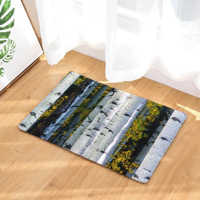 CAMMITEVER Woods Doormat Outdoor Anti-Slip Rug Autumn Scene Bedside Rugs Kitchen Carpet Mat in Hallway | Дом и сад