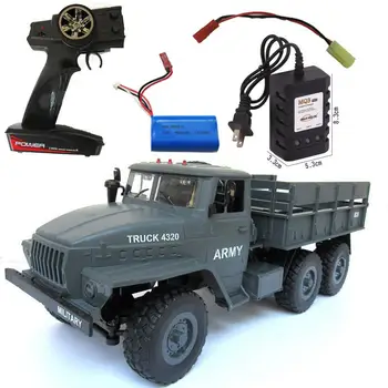 

Kuulee MZ YY2004 15KM/H 2.4G 6WD 1/12 Military Truck Off Road RC Car Crawler 6X6 Toys RC Models For Kids Birthday Gift