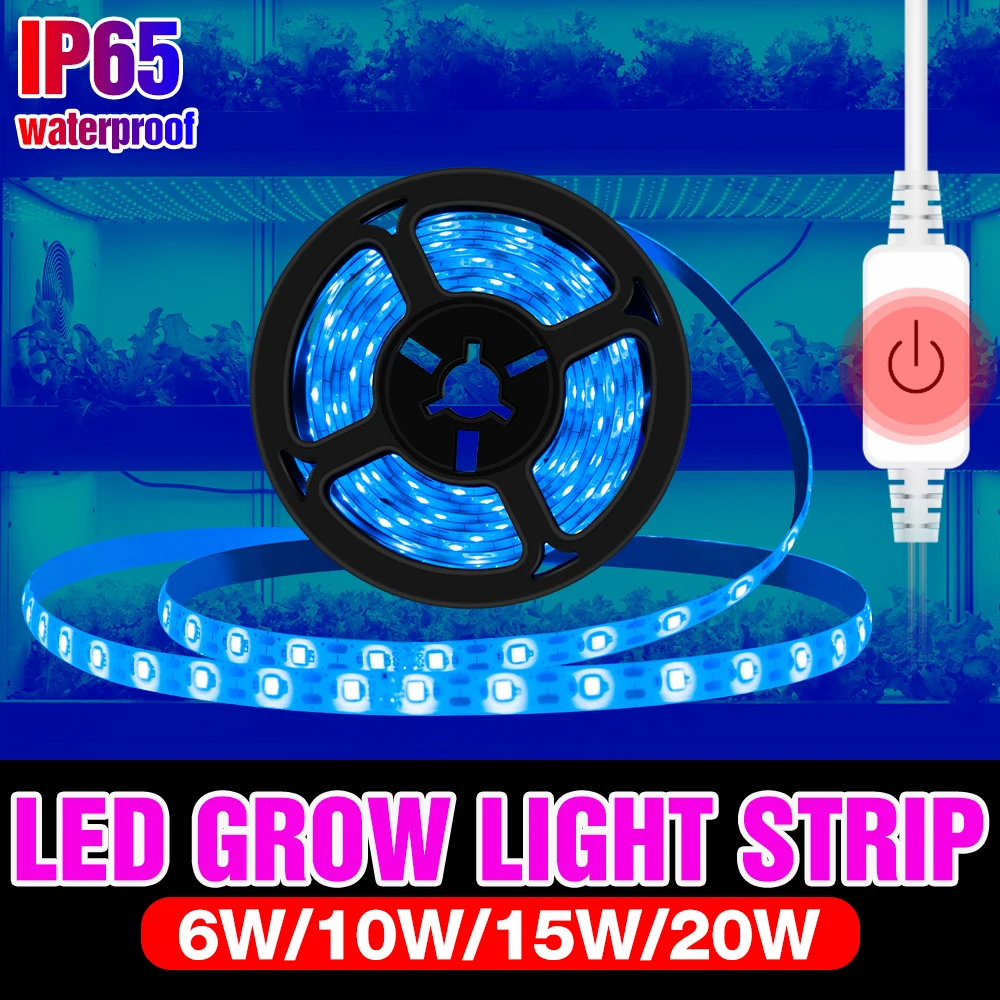 

USB 5V Phyto Grow Lamp Strip 0.5M 1M 2M 3M Full Spectrum LED Plant Seedling Flower Growing Light For Hydroponics LED Fitolampy