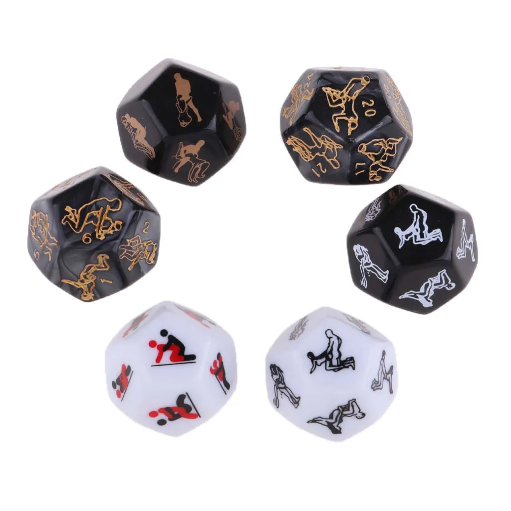 6 Pcs Love Says Love Dice For Lover Couple Loves 1.2cm Plastic