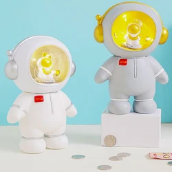 Tirelire d'astronaute en vinyle, veilleuse Anti chute, mode coréenne, économie d'argent, gestion, jouets artisanaux, maison de jeux, décoration pour enfants 