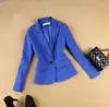 Pant Suits Set women's autumn female professional office lady blazer Slim blue suit jacket+ pants feet pants two sets ► Photo 2/6