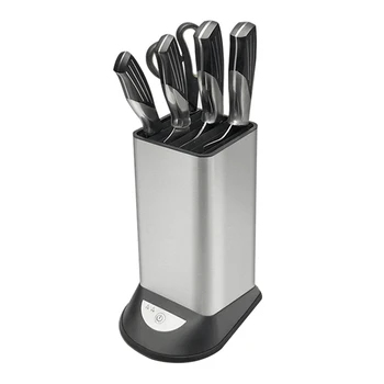 

WSFS Hot USB Stainless Steel Sterilizing Knife Holder Kitchen Multi-Function Free Inserting Knife Holder