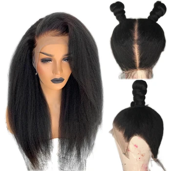 

Invisible Glueless Full Lace Wig 360 Lace Frontal Human Hair Wigs For Black Women PrePlucked H8-24 Remy Kinky Straight Brazilian
