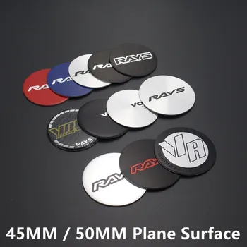 

4pcs 45MM/50MM RAYS Logo Wheel Cap Stickers 4.5CM/5CM VOLK Wheel Center Hub Caps Emblem Badge Covers Rims Emblem Racing Badge