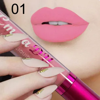 

Waterproof Metal Lip Lipstick Matte Lip Gloss Beauty Cosmetics Lip Stick Lips Make Up Waterproof Tube Maquiagem TSLM2