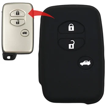 

MICOCHE Washable Soft 3 Button Car Key Cover Case for Subaru Forester XT 2013 2014 Toyota Prius Highlander Prado