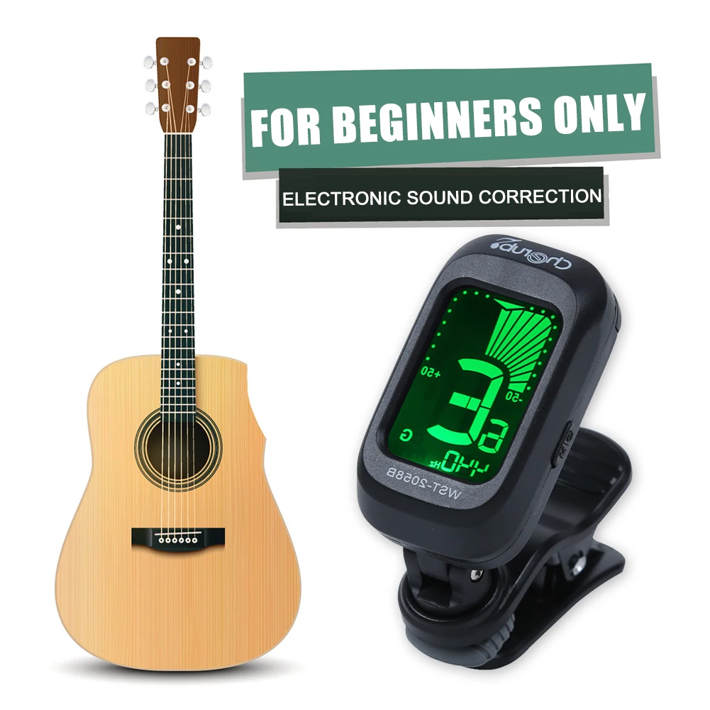 Folk Acoustic Guitar Tuner Violin Ukulele Bass Electronic Tuning Tuner  Stringed Musical Instrument Accessories Guitar Bass Tuner - AliExpress