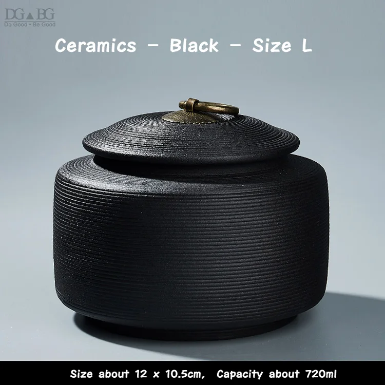 Black Size L Керамические медальоны Светящиеся в темноте Запечатанные кремации похорон пепла Keepsake маленькие домашние животные, собака кошка Мемориал подходит для дома камины погребение - Цвет: Black Size L