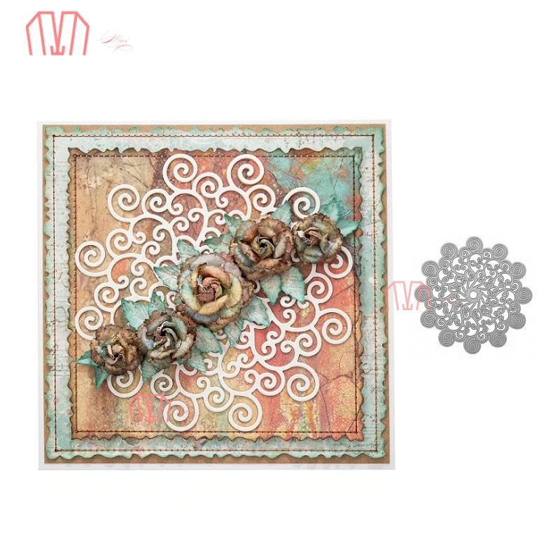 Mai Swirly doily металлические режущие штампы трафареты для DIY скрапбукинга фотоальбом