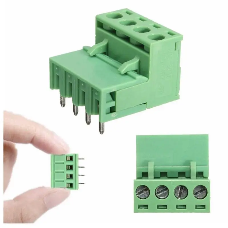 Клеммная колодка AWG 22 Pin 1000 шт. красная с 10X 2EDG 4Pin 5 08 мм коннектор прямым
