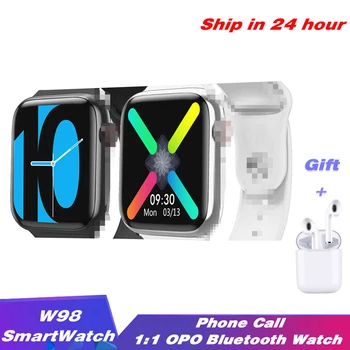 

2020 New W98 Bluetooth Call Smart Watch Temperature Heart Rate Monitor Sport Smart watch for Oppo watch IOS Android PK Iwo 8 12