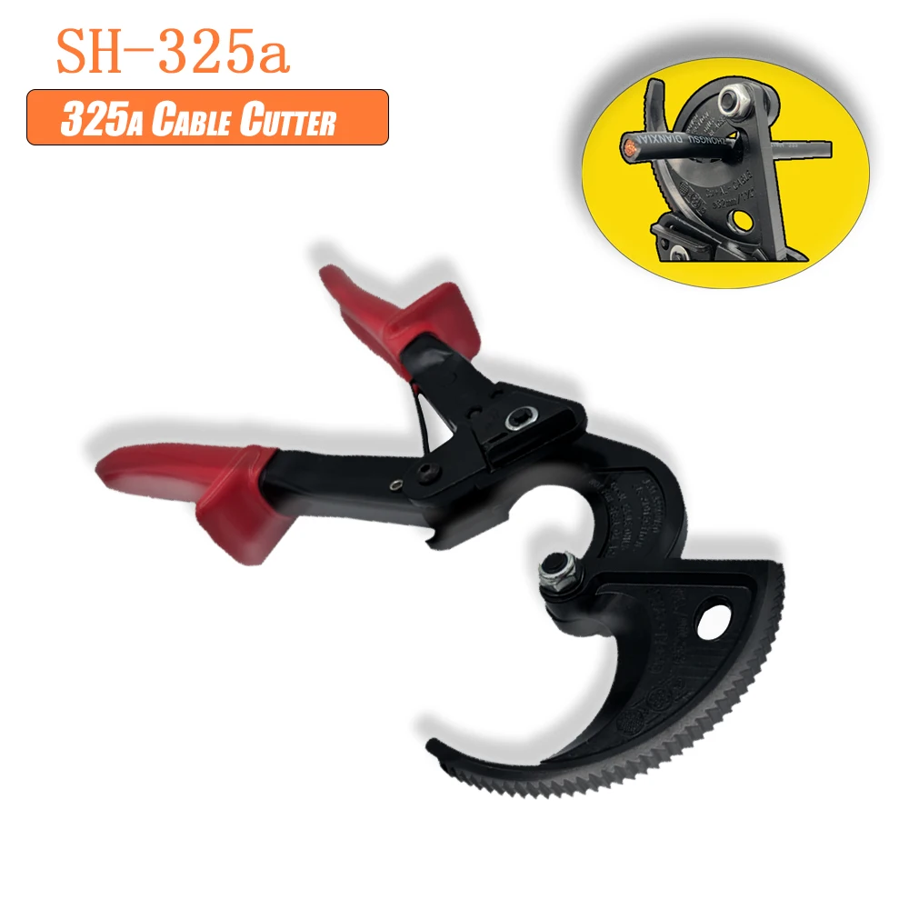 Hs-325a Ratchet Cable Cutter 240mm ² Quick Blade Wire Rope Cutting Hand Tool Maintenance Copper Aluminum Pliers | Инструменты