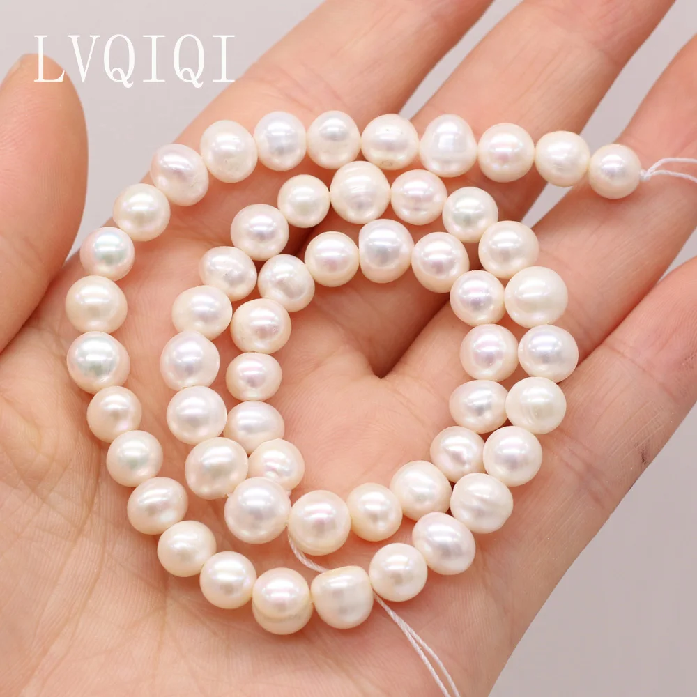 100% Natural Freshwater Pearl High Quality AAA Round Beaded For Jewelry Making Irregular Beads DIY Bracelet Necklace Accessories 5