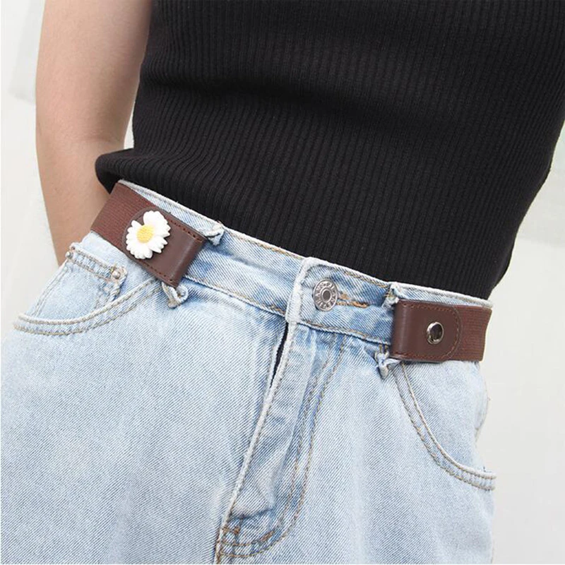 Buckle-Free Waist Belt For Jeans Pants,No Buckle Stretch Elastic Waist Belt For Women/Men,No Hassle Belt DropShipping brown dress belt