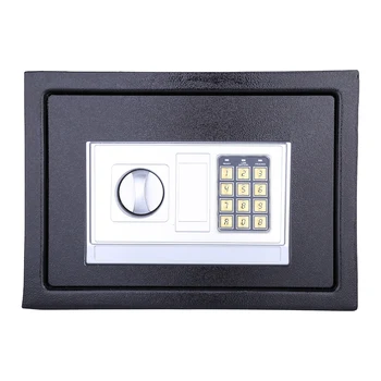 

16L Security Box Lock Digital Safe Storage Box To Guard Money Cash Coins Jewelry Key Cash Hardware Accessories