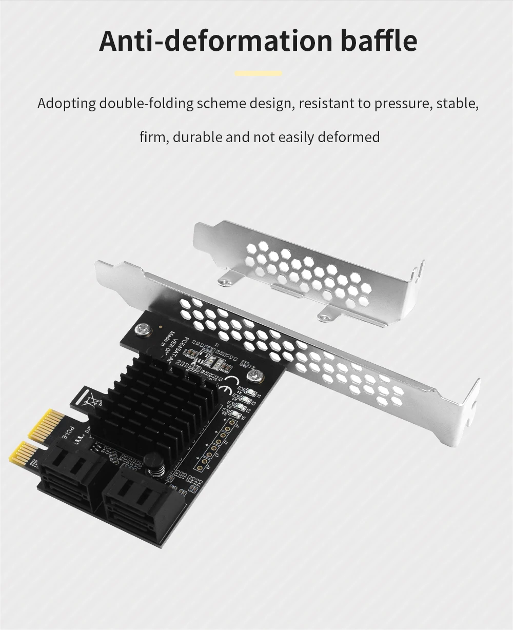 TISHRIC PCI-E SATA Controller Expansion Card - 6/8/10 Ports, ASM1166, PCI SATA3.0 Adapter Description Image.This Product Can Be Found With The Tag Names Adapter, Asm1166 6 ports, Asm1166 sata controller, Expansion card, Pci sata ide controller card