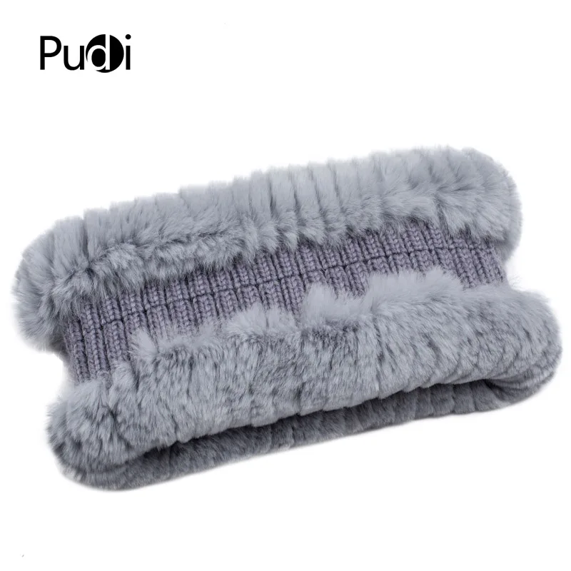 Pudi HF7034 MS шарф из кроличьего меха, шапка с милыми ушами серебристой лисы, модная теплая зимняя шапка различных цветов на выбор