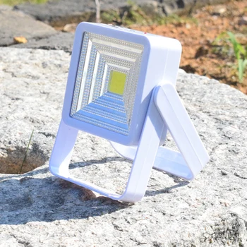 

Solar Powered COB LED Spotlight 1000mAh USB Rechargeable 180° Work Light Portable Camping Floodlight Lantern Powerbank