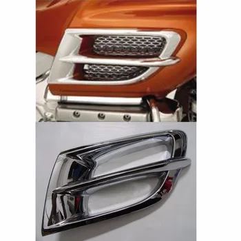 

2x Chrome Front Air Vent Exhaust Trims For Honda GL 1800 Goldwing 2001-2006 2001 2002 2003 2004 2005 2006 [PA389]