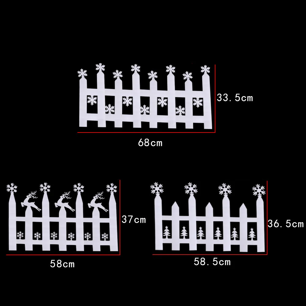2 шт./упак. Рождественский пенопластовый забор декоративные снежинки зимние Замороженные украшения искусственная Снежинка Рождественский Декор окна