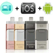 Флэш-накопитель Usb OTG 256 GB 128 GB 64 GB 32 GB 16 GB 8 GB флэш-накопитель Внешняя память stick для iPhone 7, 7plus 6 6s плюс 5S ipad