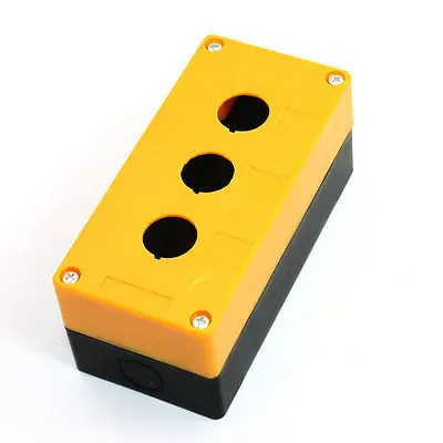 

Rectangle 0.9" Dia 3 Position Button Switch Control Station Case Orange