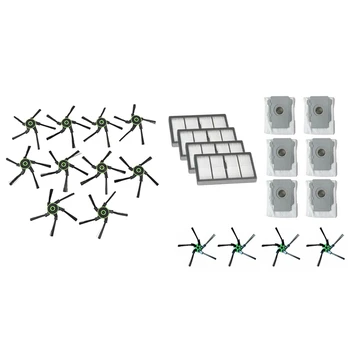 

10Pcs Vacuum Cleaner Side Brushes with 4 Side Brush + 4 Filter Suitable + 6 Dust Bag