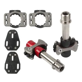 

GloryStar Titanium Alloy Lock Pedal Bicycle Rear Footrest Pedal Foot Pegs Sanpeilin Pedal Lock with Lock Piece