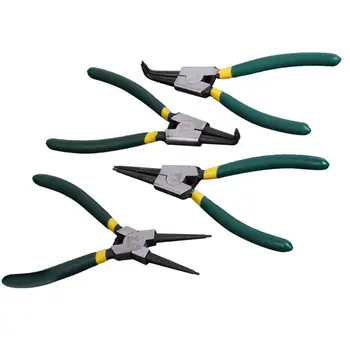

OOTDTY 4pcs Heavy Duty 7" Circlip Pliers Set External Internal Snap Ring Plier Multitool Tools Crimping Tool Pliers