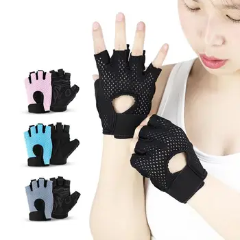 

Professional Gym Fitness Gloves Nylon Gym Fitness Weightlifting Half Finger Hand Protector Cycling Parts Hand Protector