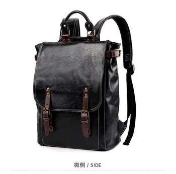 

New PU Men's Outdoor Sports Backpack Bags Multi-function Waterproof Wear-resistant Computer Bag 15.6 Inch Laptop Bag