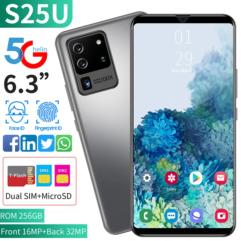 Global S25U Smartphone Face ID 8-core 256 GB