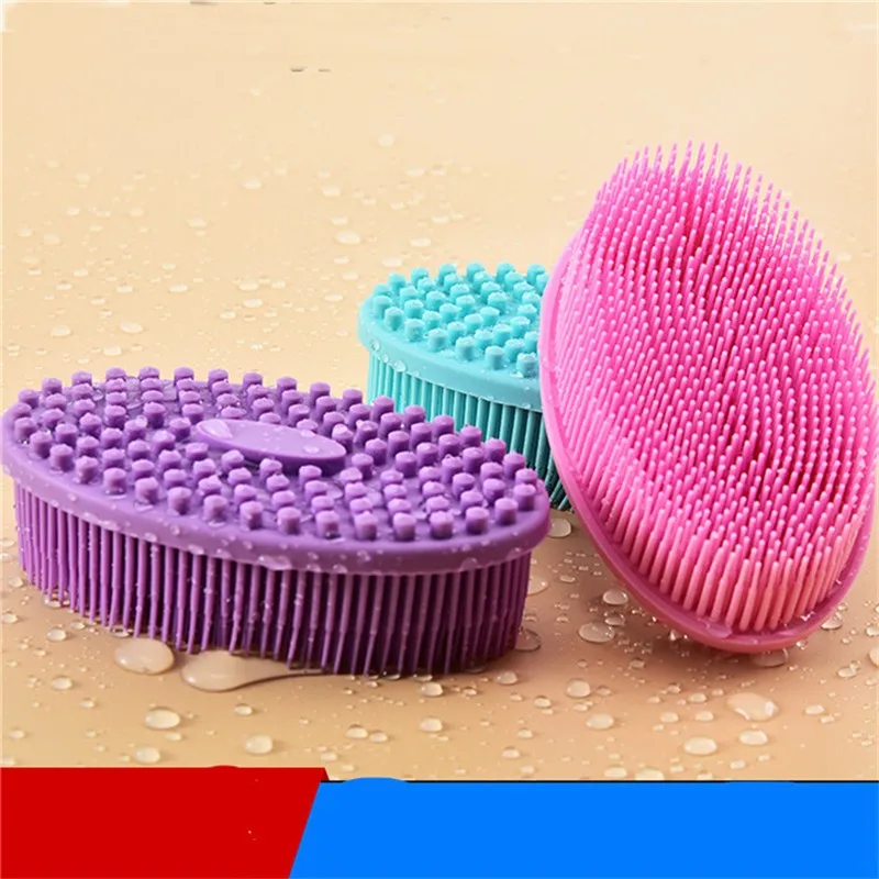 

Silicone Head Body Scalp Massage Brush Comb Shampoo Hair Washing Comb Shower Brush Bath Spa Slimming Massage Brush