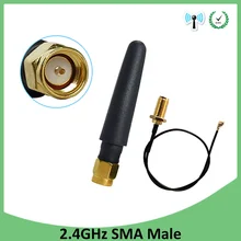 20 шт. 2,4 ГГц антенна wifi 5dBi SMA разъем 2,4 ГГц антена для маршрутизатора Wi fi+ 21 см RP-SMA к ufl./IPX 1,13 косичка кабель