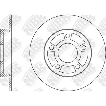 

Brake disc RENAULT MEGANE III FLUENCE rear sat c bearing. NIBK RN1572H