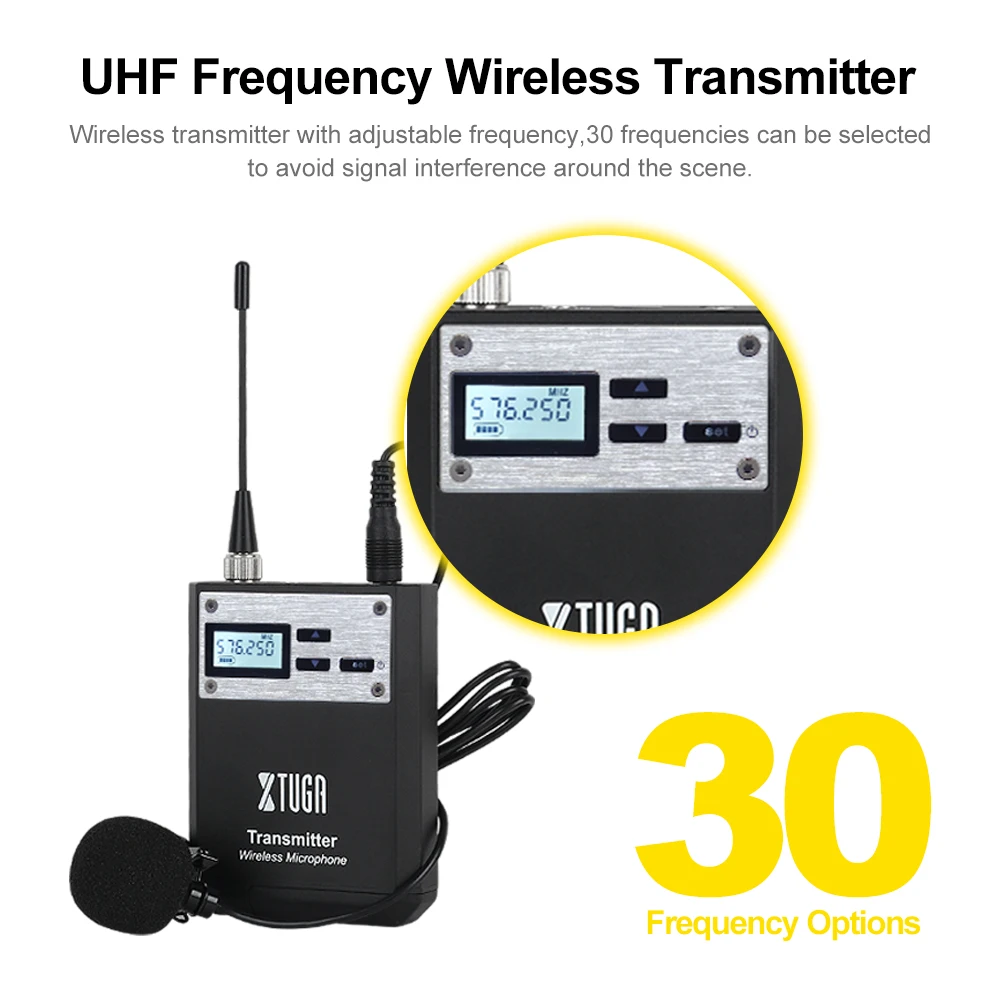 XTUGA Whole Metal Intelligent Noise UHF Wireless