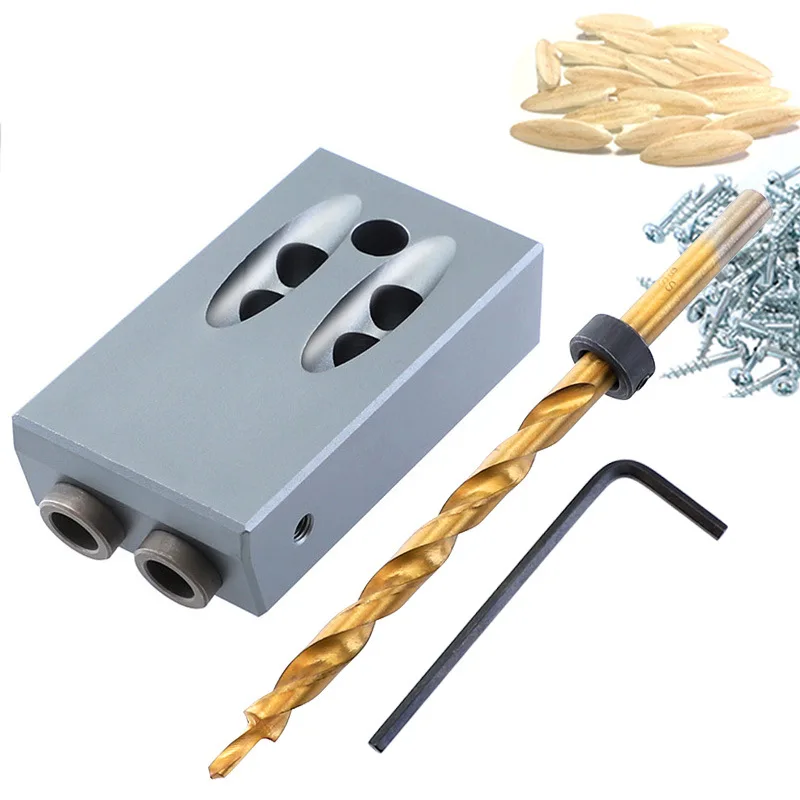 

Woodworking Inclined Hole Locator 15 Degree Angle Tapper Aluminium Alloy 9.5 Size Woodworking Hole Punch 15 Degree Angle