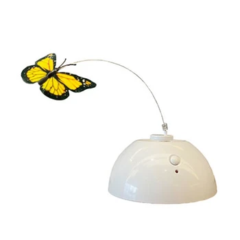 

Cat electric toy rotating butterfly cats turntable funny cats stick self-hey toys pet toilet without battery toy
