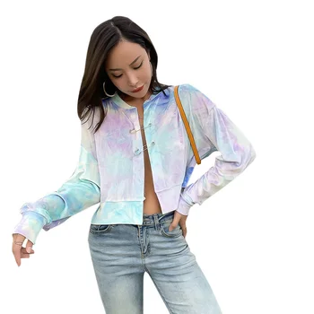 

Women Sexy Sew-pin Decor Cardigan Long Sleeve Casual Thin Coat Fashion Shirt Blouse