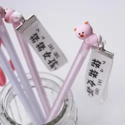 4 шт./компл. Kawaii 0,5 мм Розовая Свинья девушки Подвеска для ордена гелевые ручки для подписи школьные офисные поставки студентов подарок