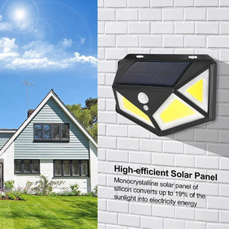 76120 LED Solar Light Outdoor Solar Lamp Powered Sunlight Waterproof Sensor Street Light for Garden Decoration Garden Fence (5)